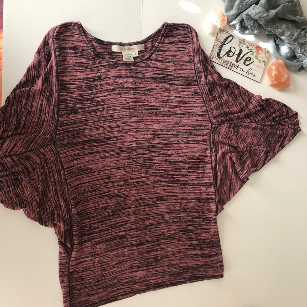 Unique dolman sleeve cotton top